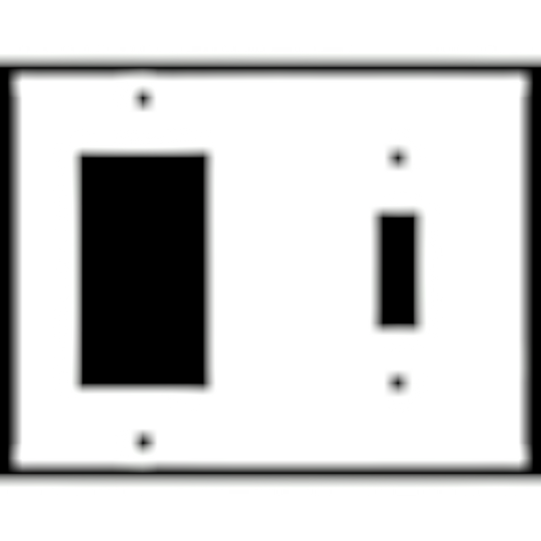 4 1/2 Inch Solid Brass Traditional Switch Plate (Polished Chrome)