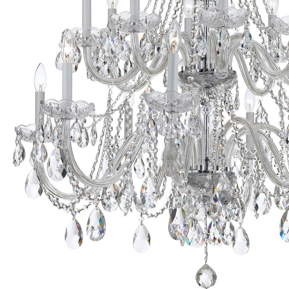 Crystorama Crystorama Traditional Crystal 16 Light Spectra Crystal Polished Chrome Chandelier