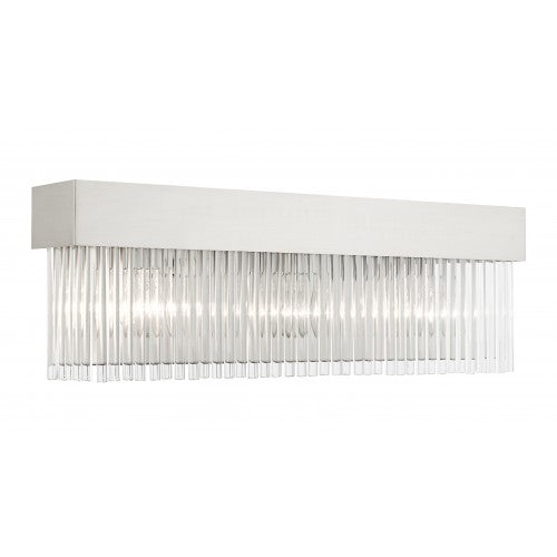 3 Light Brushed Nickel Bath Vanity Livex