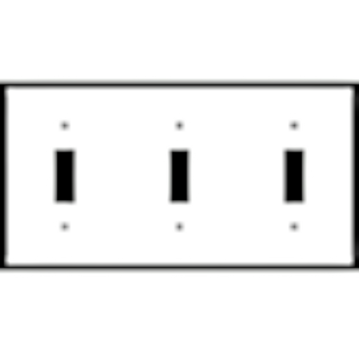 4 1/2 Inch Solid Brass Traditional Switch Plate (Polished Brass Finish)