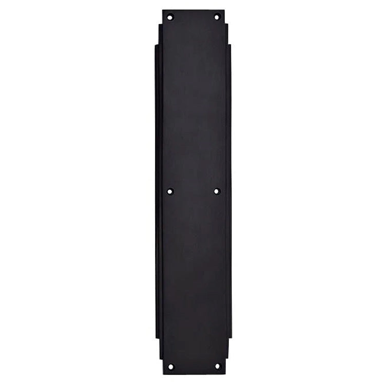 14 Inch Solid Brass Art Deco Skyscraper Push Plate COPPER MOUNTAIN HARDWARE