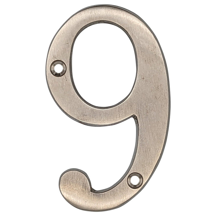 COPPER MOUNTAIN HARDWARE Solid Brass 4 Inch Tall Number 6