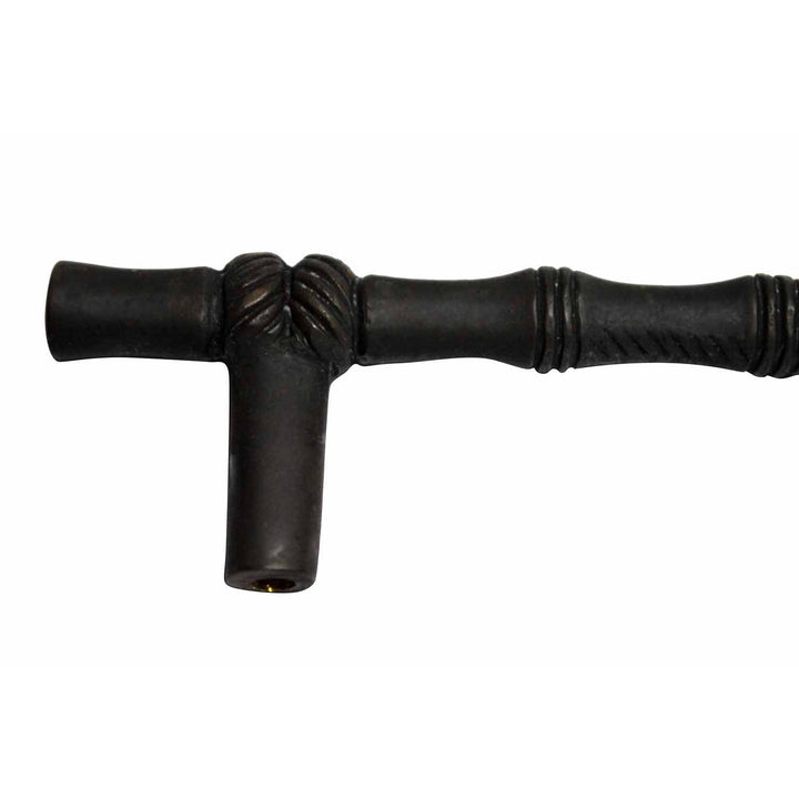 6 Inch Overall (4 1/2 Inch c-c) Japanese Bamboo Pull Close Up