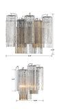 Crystorama Crystorama Addis 2 Light Polished Chrome Sconce