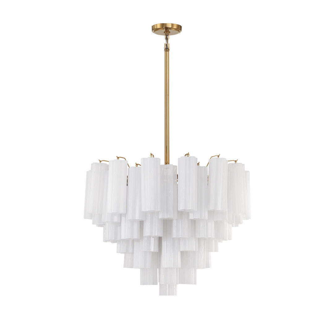 Crystorama Crystorama Addis 12 Light Aged Brass Chandelier