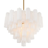 Crystorama Crystorama Addis 12 Light Aged Brass Chandelier