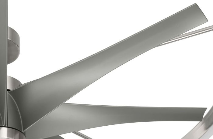 ##Antique Hardware## 52" Axel in Brushed Polished Nickel w/ Brushed Nickel Blades