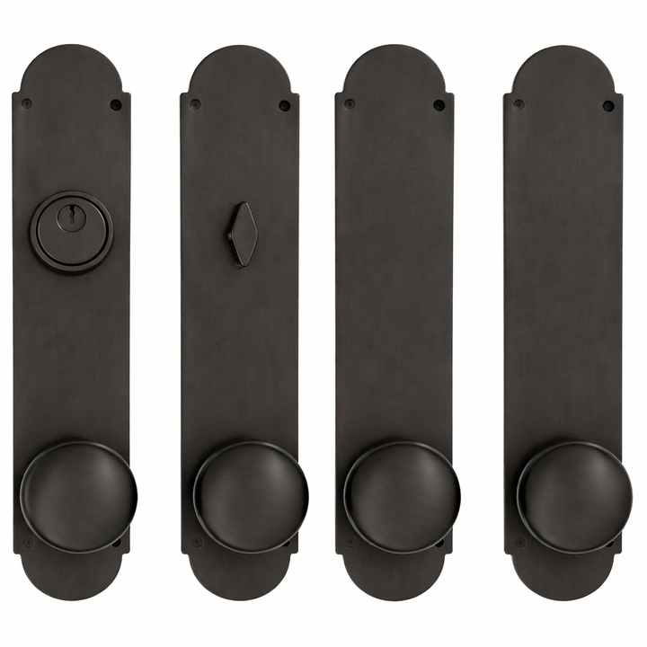 Traditional Style Double Door Deadbolt Entryway Set (Several Finishes Available) (Copy)
