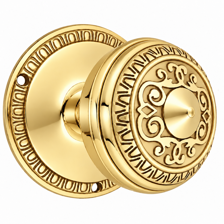 Egg & Dart Rosette Door Set with Egg & Dart Door Knobs (Several Finishes Available)