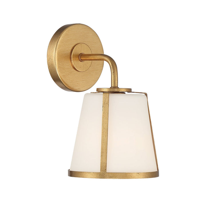 Crystorama Crystorama Fulton 1 Light Antique Gold Bathroom Vanity