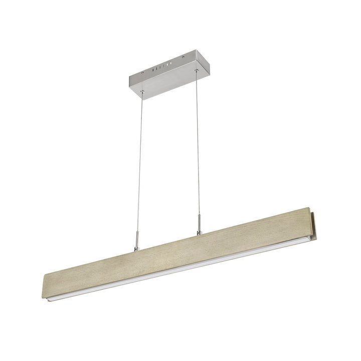 COLMAR INTEGRATED LED RUBBER WOOD CEILING ISLAND LIGHT WITH ADJUSTABLE STEEL BRAIDED CABLE.18W, 1400 LUMEN, 3000K Cal Lighting