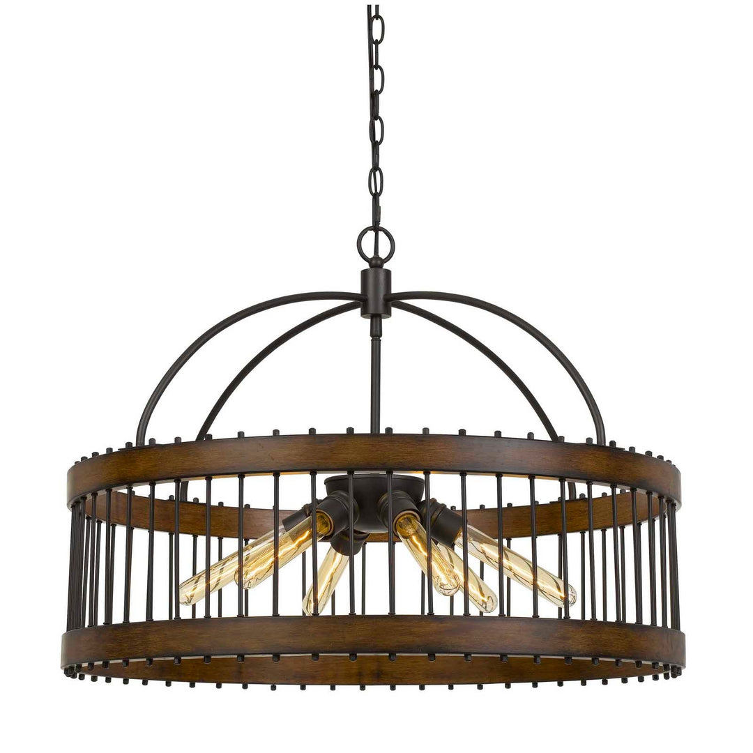 CANTANIA 60W X 6 METAL PENDANT FIXTURE  (EDISON BULBS NOT INCLUDED) Pendant Cal Lighting