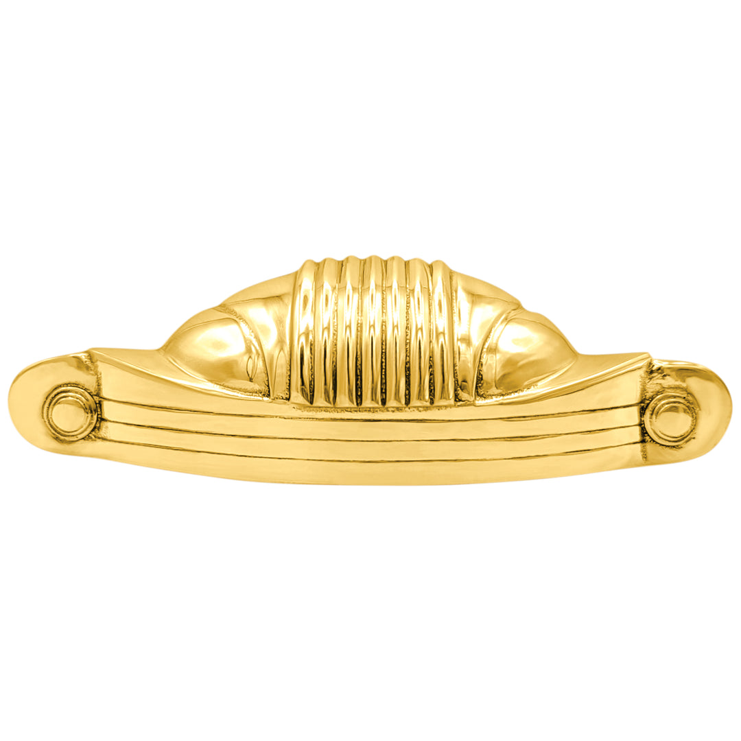5 Inch Overall (4 Inch c-c) Solid Brass Marquee Pull