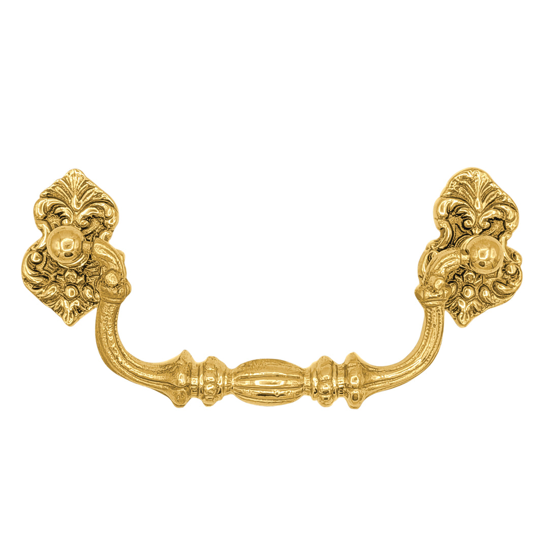 6 Inch Solid Brass Victorian Style Bail Handle