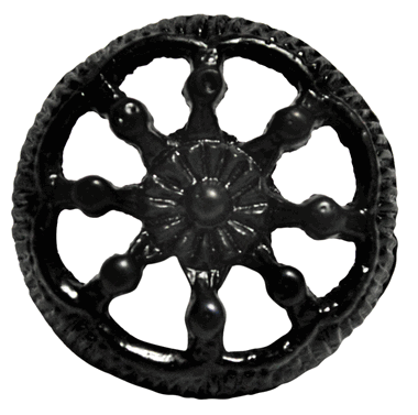 1 1/4 Inch Beaded Wheel Cabinet & Furniture Knob COPPER MOUNTAIN HARDWARE