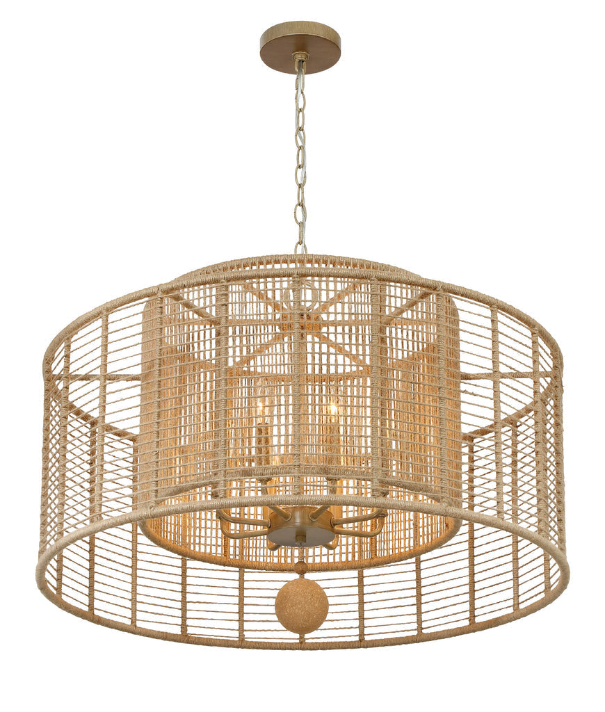 Crystorama Crystorama Jayna 8 Light Burnished Silver Chandelier