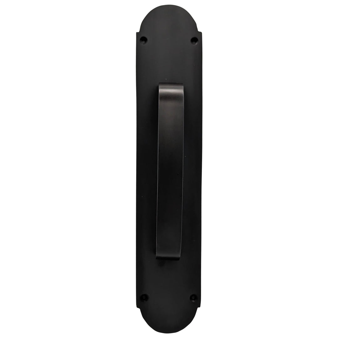 COPPER MOUNTAIN HARDWARE 12 Inch Traditional Door Pull & Plate in Several Finishes