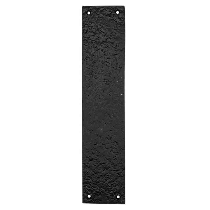 12 Inch Solid Rough Iron Push Plate COPPER MOUNTAIN HARDWARE