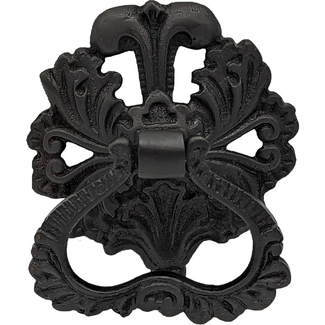 COPPER MOUNTAIN HARDWARE 3 Inch Ornate Victorian Leaves Ring Pull
