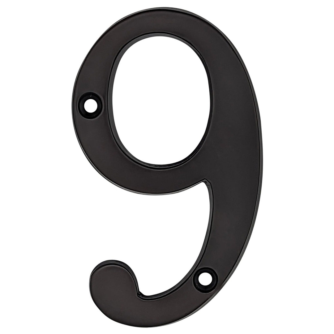 COPPER MOUNTAIN HARDWARE Solid Brass 4 Inch Tall Number 6