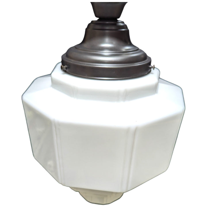 19 1/2 Inch Manhattan Skyscraper Grandeur Style Semi-Flush Mount Light (Black Bronze Finish) COPPER MOUNTAIN HARDWARE