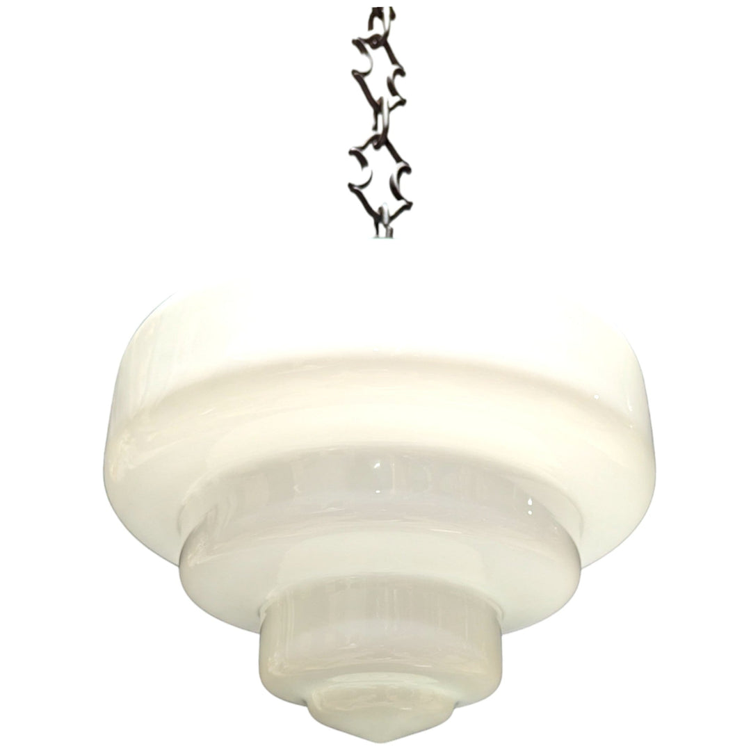 28 1/2 Inch Manhattan Skyscraper Nouveau Style Chain Light (Black Bronze Finish) COPPER MOUNTAIN HARDWARE