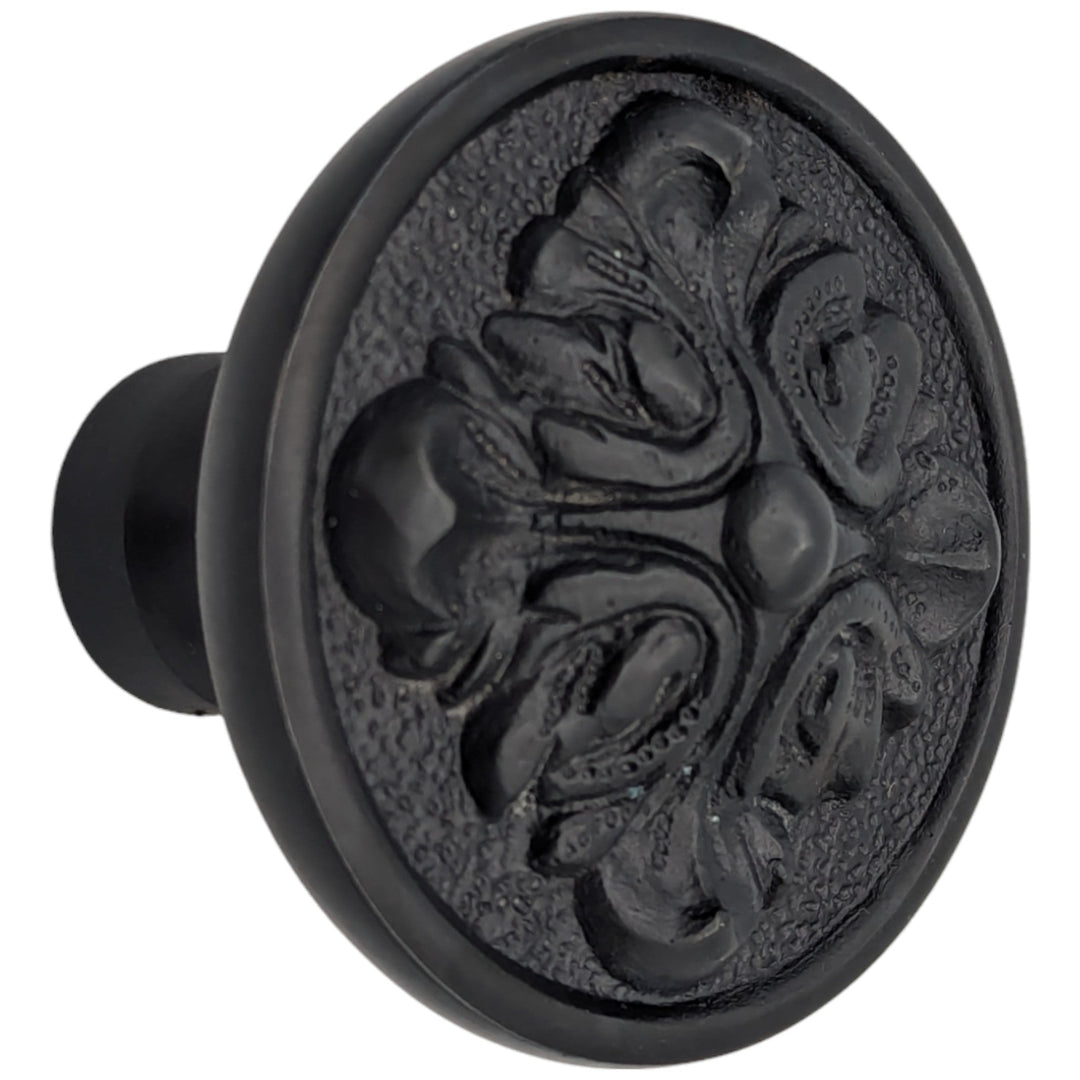 Romanesque Solid Brass Spare Door Knob Set (Several Finishes Available) COPPER MOUNTAIN HARDWARE
