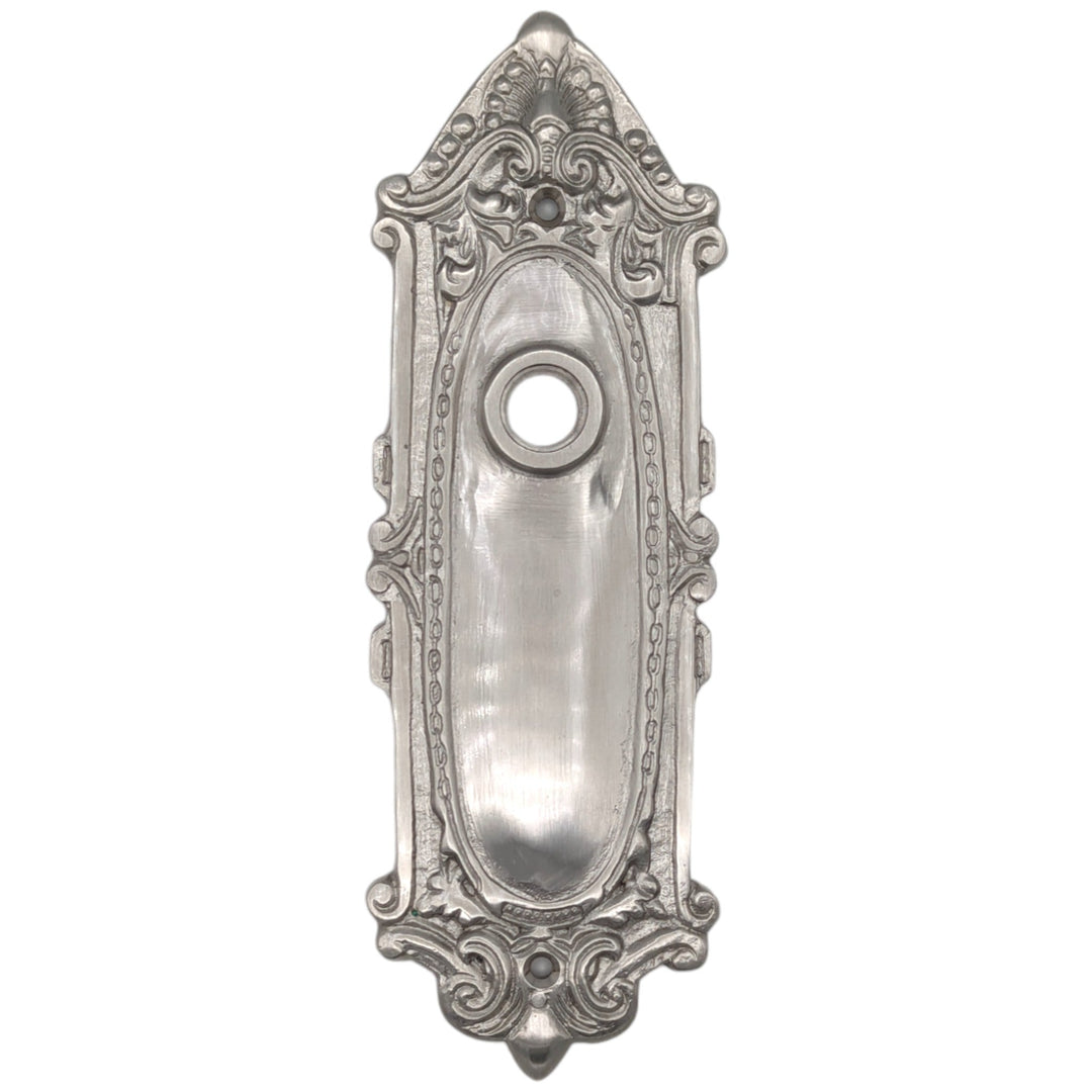 Ornate Victorian Long Solid Brass Backplate (Several Finishes Available) COPPER MOUNTAIN HARDWARE