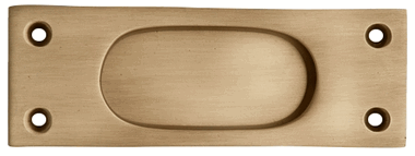 5 Inch Solid Brass Traditional Style Rectangular Pocket Door (Several Finishes Available)