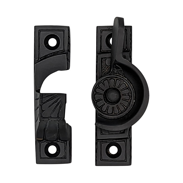 Solid Brass Art Deco Style Window Sash Lock COPPER MOUNTAIN HARDWARE