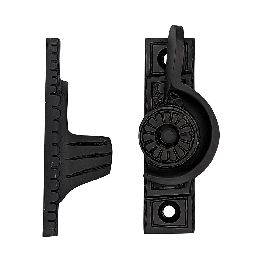 Solid Brass Art Deco Style Window Sash Lock COPPER MOUNTAIN HARDWARE