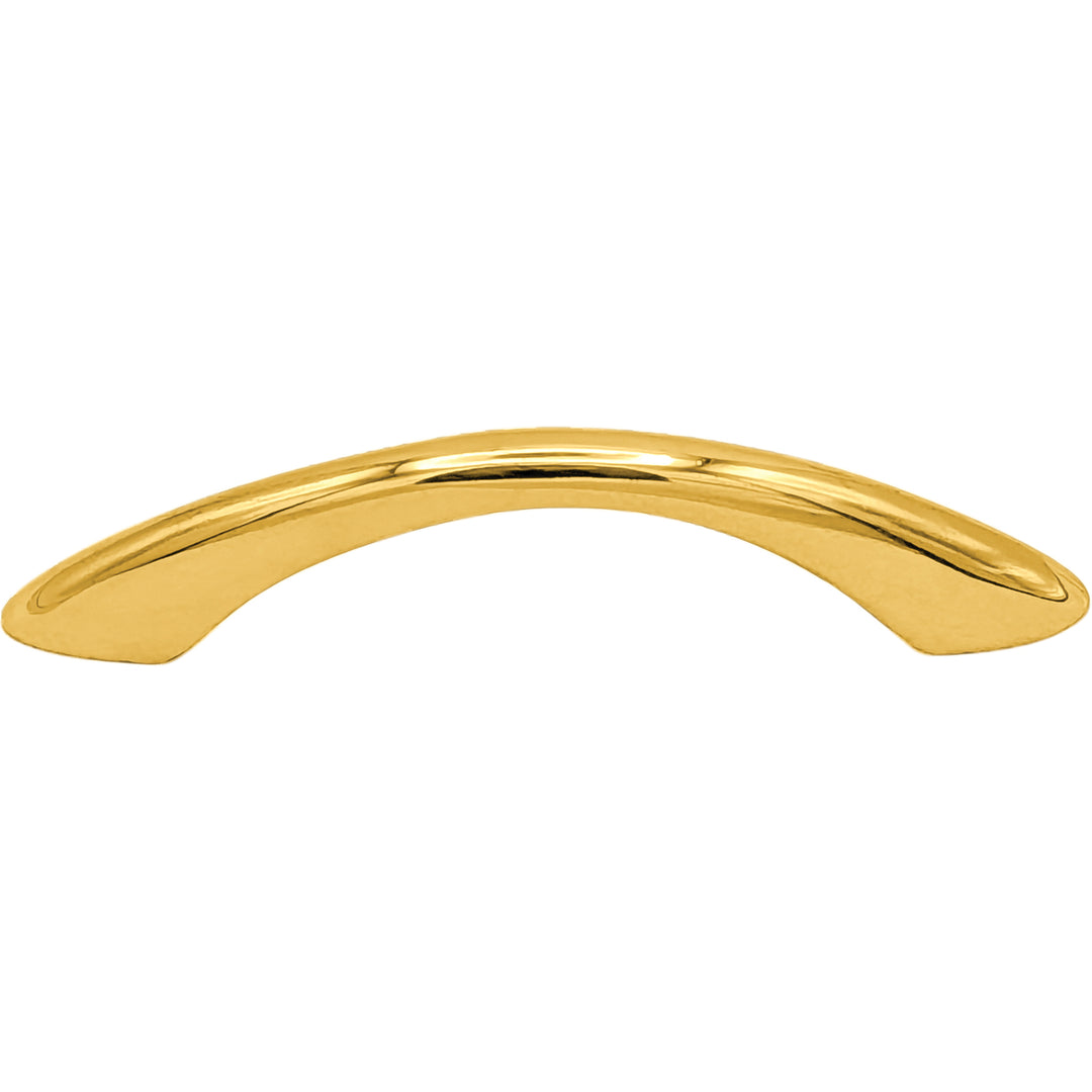 4 Inch Overall (3 Inch c-c) Solid Brass Traditional Cabinet & Furniture Pull