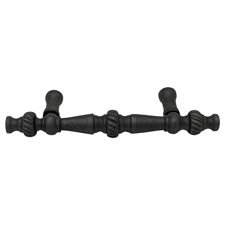 5 Inch Overall (3 Inch c-c) Solid Brass Georgian Roped Style Pull (Several Finishes Available)