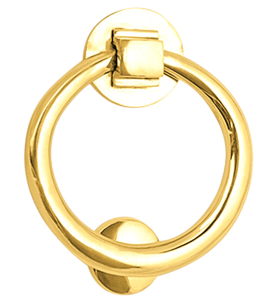 Traditional 5 Inch Brass Ring Door Knocker (Several Finishes Available)