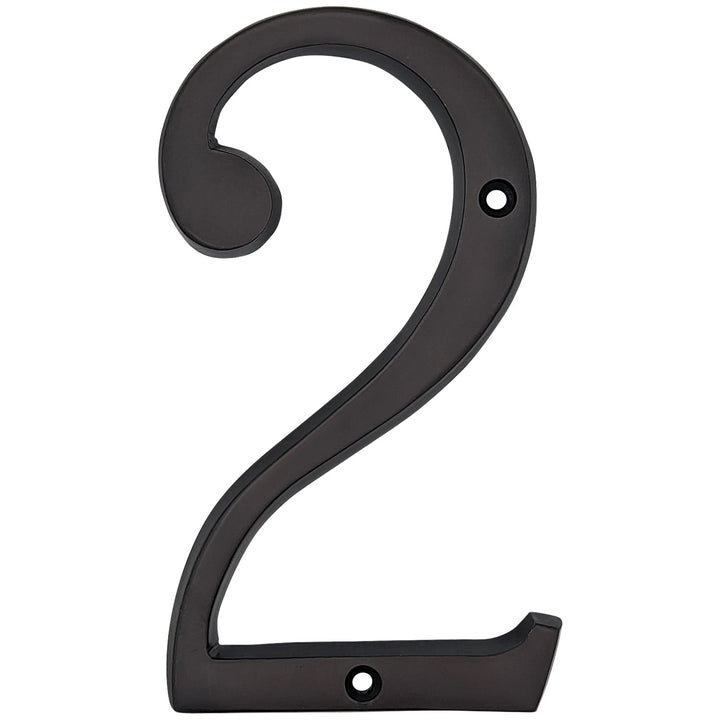 COPPER MOUNTAIN HARDWARE Solid Brass 6 Inch Tall Number 7