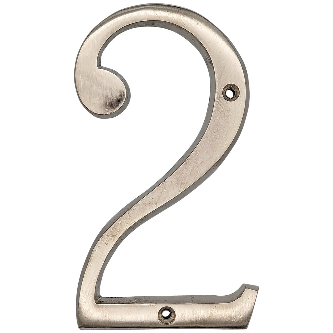 COPPER MOUNTAIN HARDWARE Solid Brass 6 Inch Tall Number 7