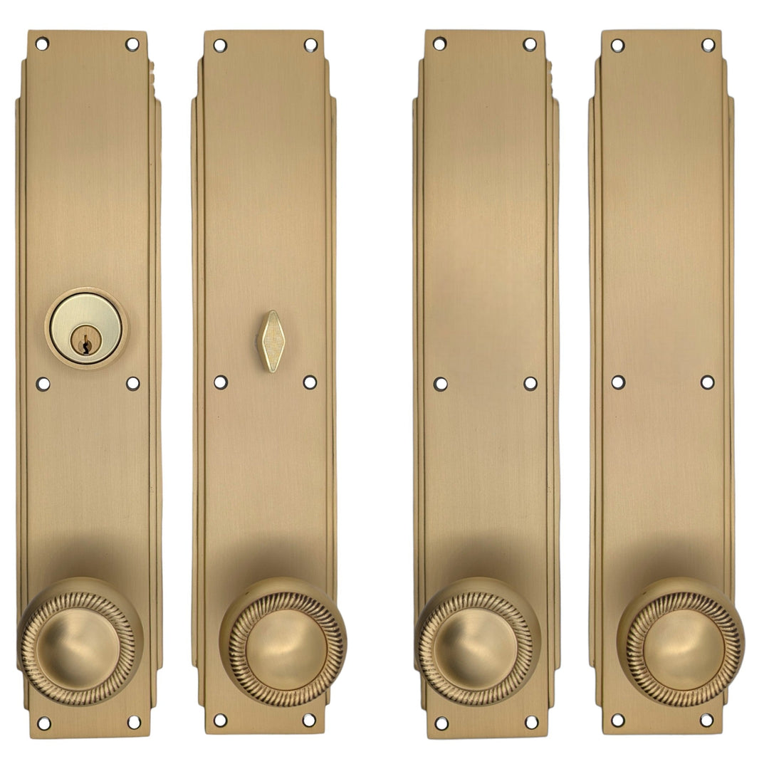 Skyscraper Double Door Entryway Set (Several Knob & Finish Options Available)