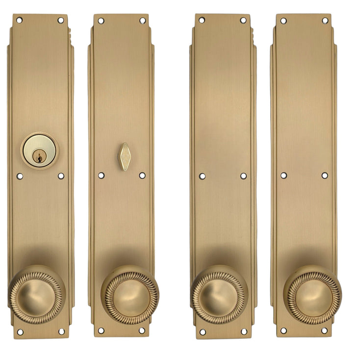 Skyscraper Double Door Entryway Set (Several Knob & Finish Options Available)
