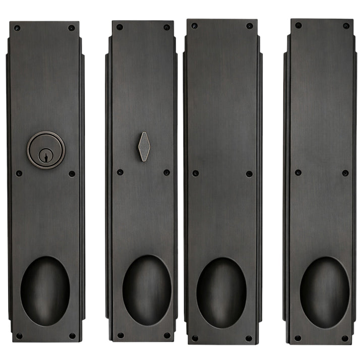 Skyscraper Double Door Entryway Set (Several Knob & Finish Options Available)