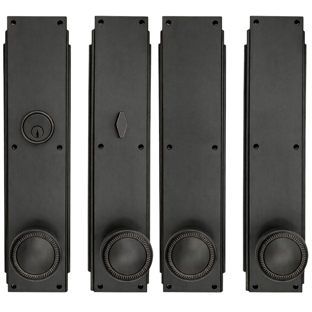 Skyscraper Double Door Entryway Set (Several Knob & Finish Options Available)