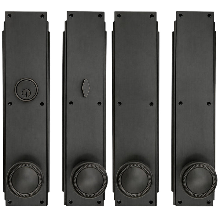Skyscraper Double Door Entryway Set (Several Knob & Finish Options Available)