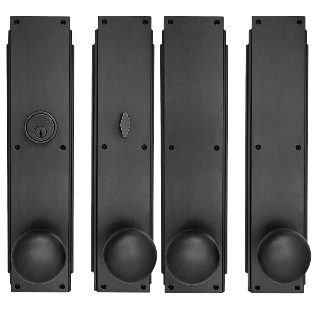 Skyscraper Double Door Entryway Set (Several Knob & Finish Options Available)