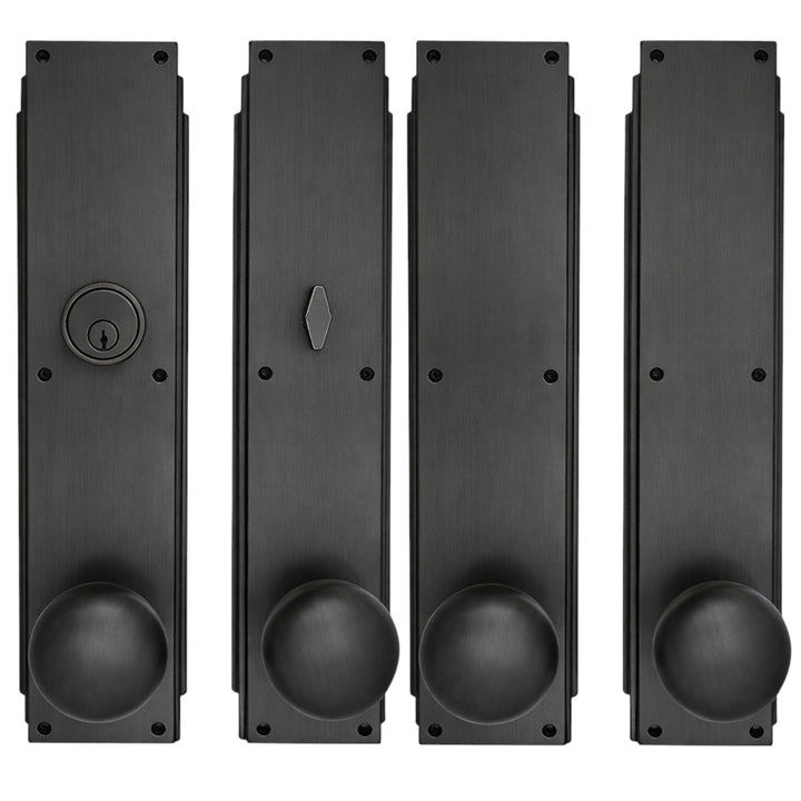 Skyscraper Double Door Entryway Set (Several Knob & Finish Options Available)