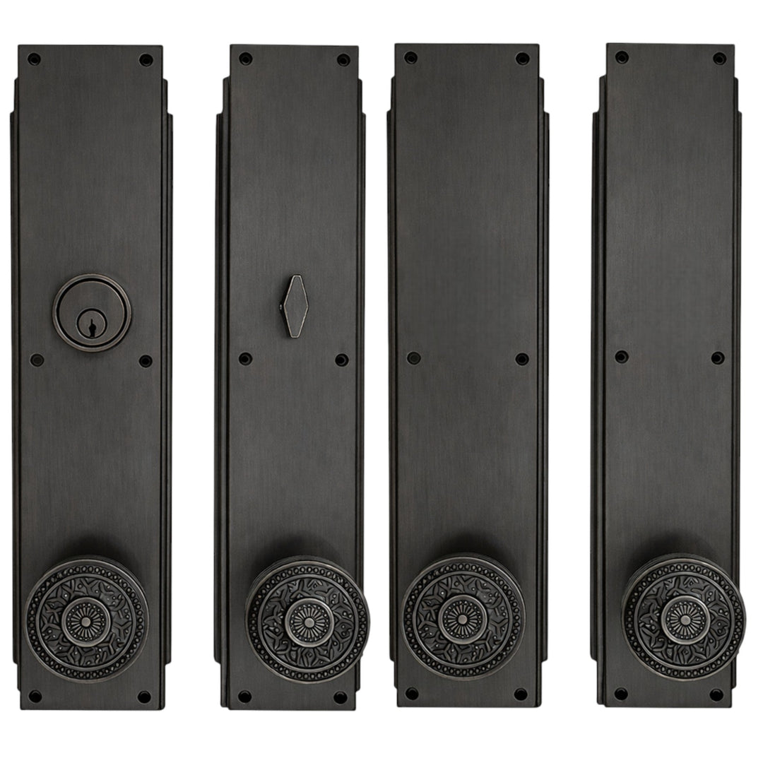 Skyscraper Double Door Entryway Set (Several Knob & Finish Options Available)