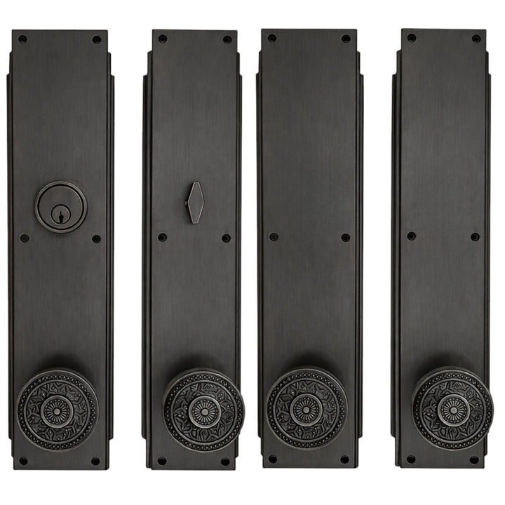 Skyscraper Double Door Entryway Set (Several Knob & Finish Options Available)