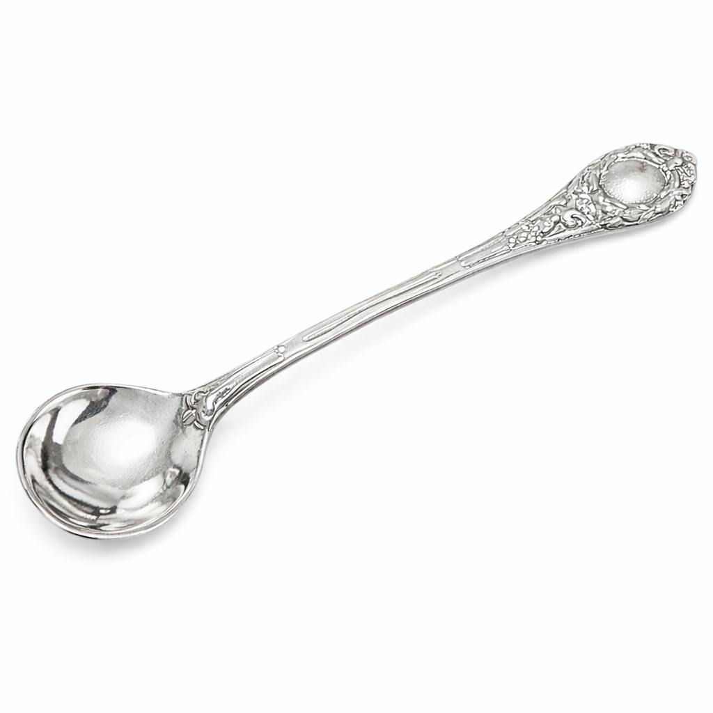 Tall Master Salt Cellar Spoon Sterling Silver