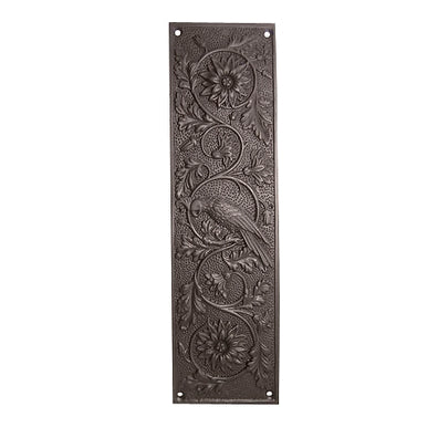 11 1/4 Inch Cockateel Bird and Flower Push Plate