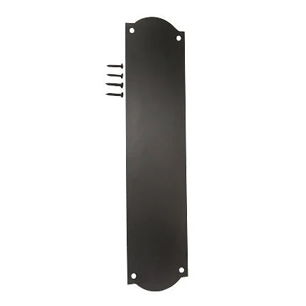 12 Inch Solid Brass Oval Push Plate