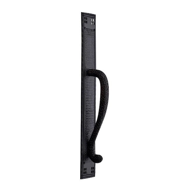 18 Inch Arts & Crafts Style Door Pull & Plate