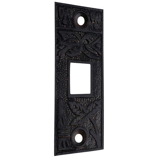 2 1/4 Inch Solid Brass Broken Leaf Pocket Door Strike Plate